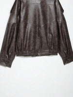 Leren Jas Dames met Asymmetrische Sluiting