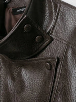 Leren Jas Dames met Asymmetrische Sluiting