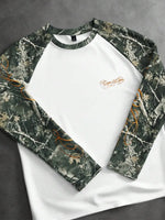 Shirt Heren Raglan met Printmouwen