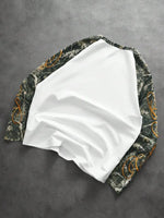 Shirt Heren Raglan met Printmouwen