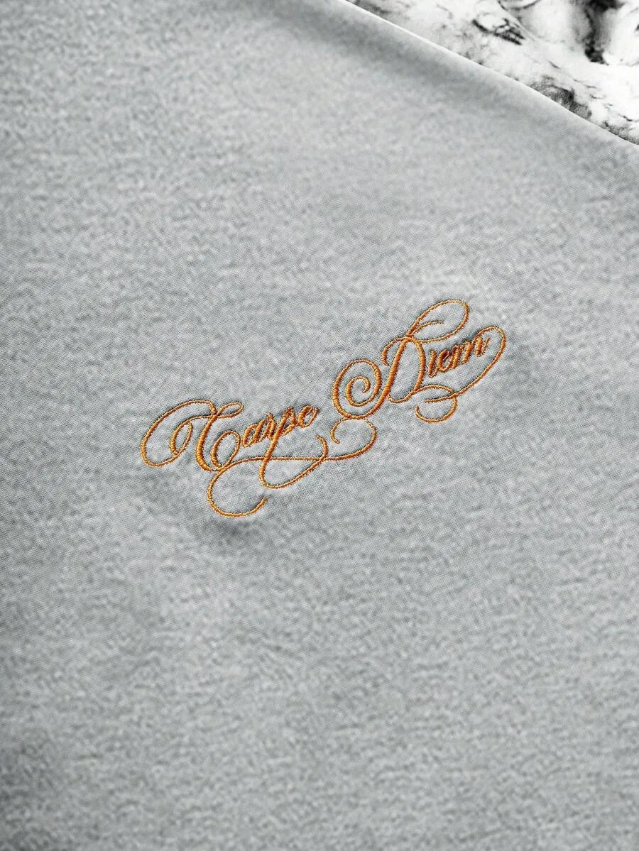 Shirt Heren Raglan met Printmouwen