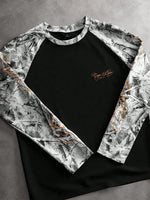 Shirt Heren Raglan met Printmouwen
