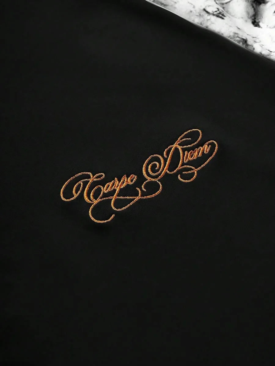 Shirt Heren Raglan met Printmouwen