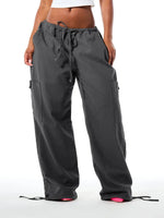 Cargo Broek Dames Wide Leg met Trekkoord