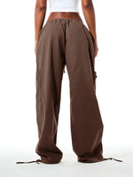 Cargo Broek Dames Wide Leg met Trekkoord