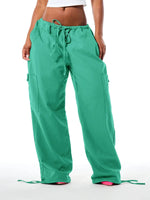 Cargo Broek Dames Wide Leg met Trekkoord