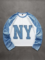 Shirt Heren Raglan met Printmouwen