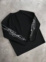 Shirt Heren Raglan met Printmouwen