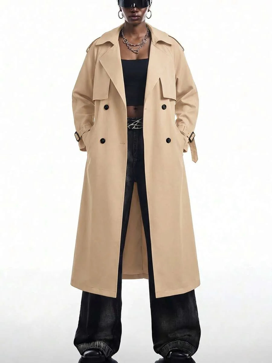 Lange Trenchcoat Dames met Riem