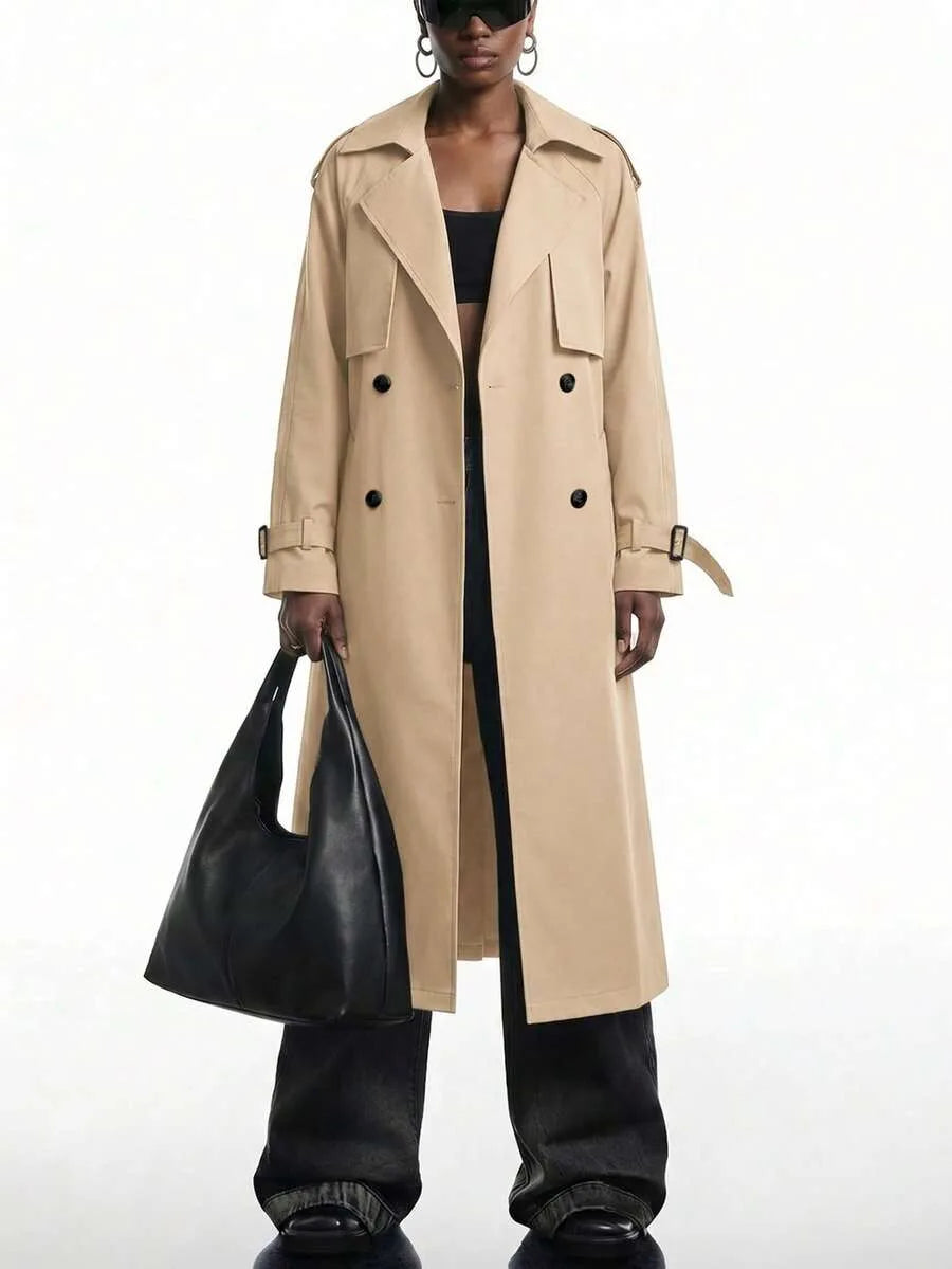 Lange Trenchcoat Dames met Riem