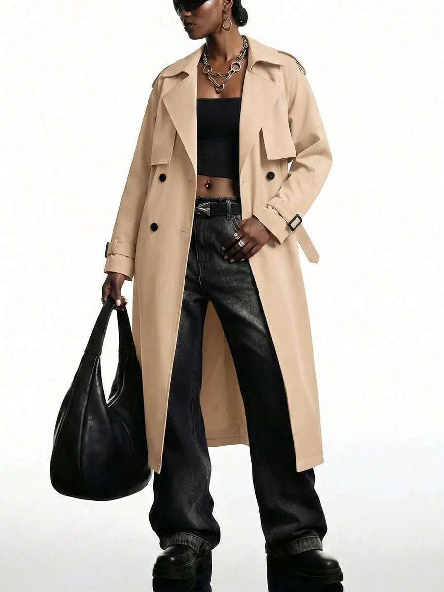 Lange Trenchcoat Dames met Riem