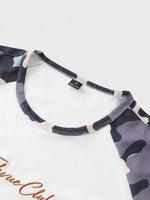 Shirt Heren Raglan met Printmouwen