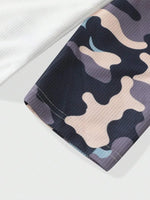 Shirt Heren Raglan met Printmouwen
