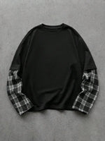 Shirt Heren met Patchwork Mouwen