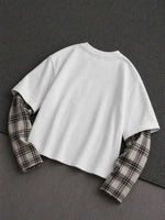 Shirt Heren met Patchwork Mouwen