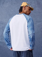 Shirt Heren Raglan met Printmouwen