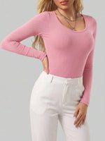 Bodysuit met Lange Mouwen en Ronde Hals