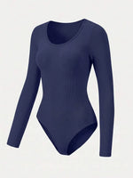 Bodysuit met Lange Mouwen en Ronde Hals