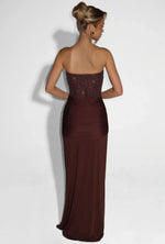 Strapless Galajurk met Pailletten Dames