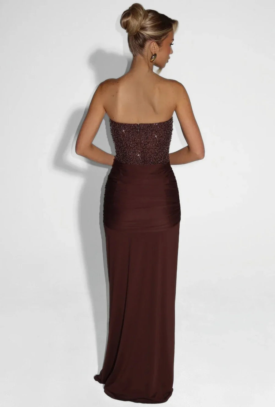 Strapless Galajurk met Pailletten Dames