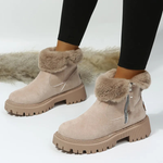 Laarzen Dames Suede met Bontrand