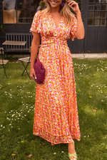 Maxi jurk met aansluitende taille Dames
