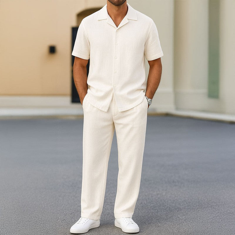 2-Delige Zomerset Overhemd en Short Heren