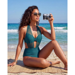 2-in-1 tankini set met hoge taille Dames