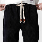 Corduroy broek met trekkoord Heren