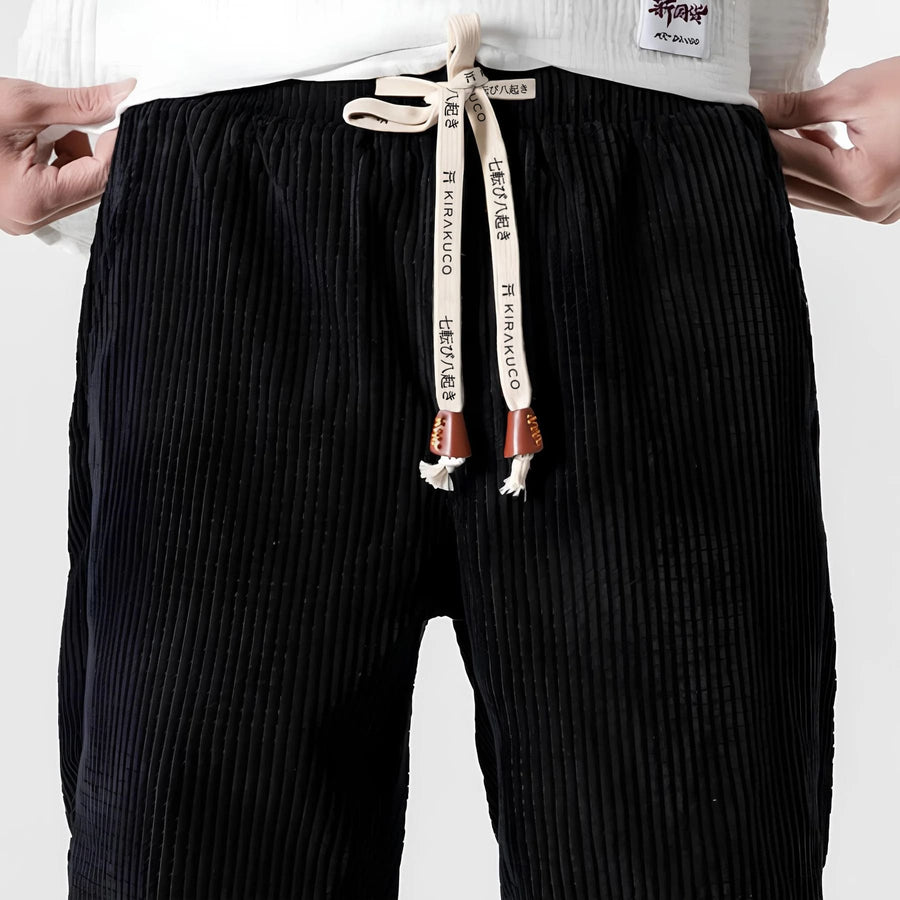 Corduroy broek met trekkoord Heren