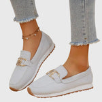 Mocassins met gesp Dames