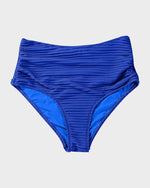 Geribde Bikini Set met Hoge Taille Dames