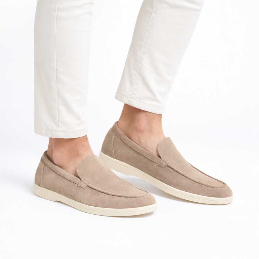 Suede loafers met flexibele zool Heren
