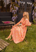Maxi jurk met aansluitende taille Dames