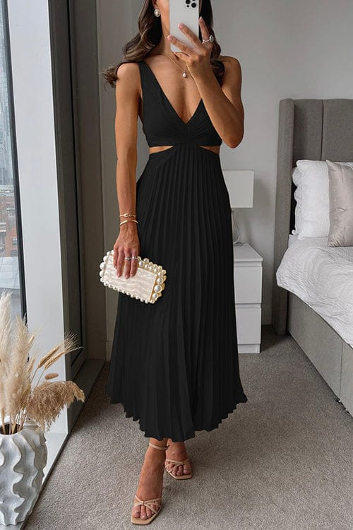 Satijnen midi jurk elegant Dames