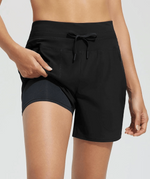 Zwemshort Hoge Taille Sneldrogend dames