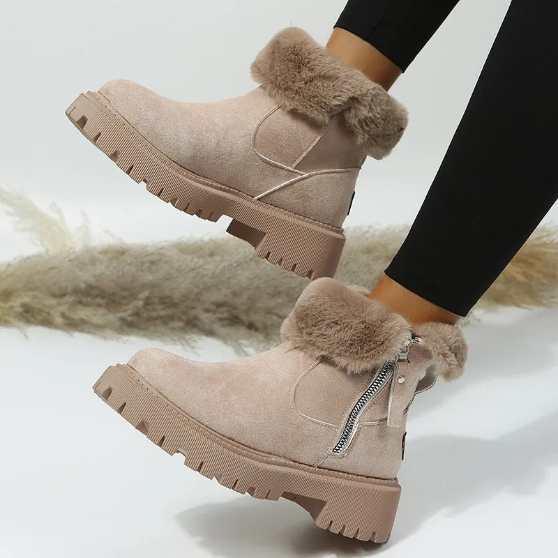 Laarzen Dames Suede met Bontrand