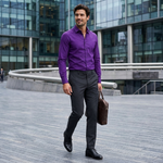 Slim fit overhemd met stretch Heren