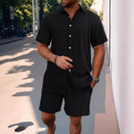 Tweedelige strand set met korte broek Heren