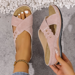 Zomer sandalen met gekruiste bandjes Dames