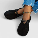 Instap sandalen met gevlochten band Dames
