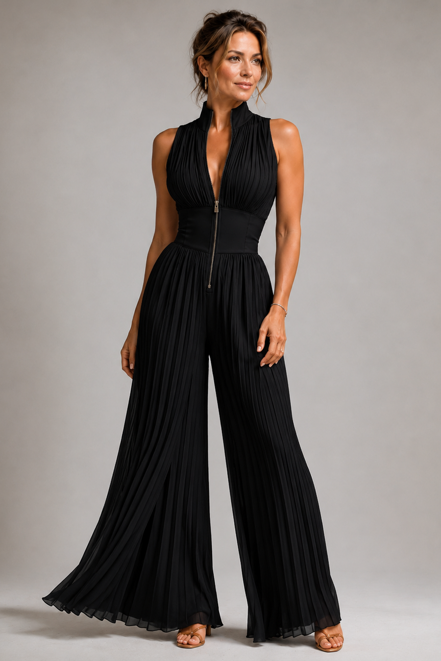 Mouwloze Halter jumpsuit Dames