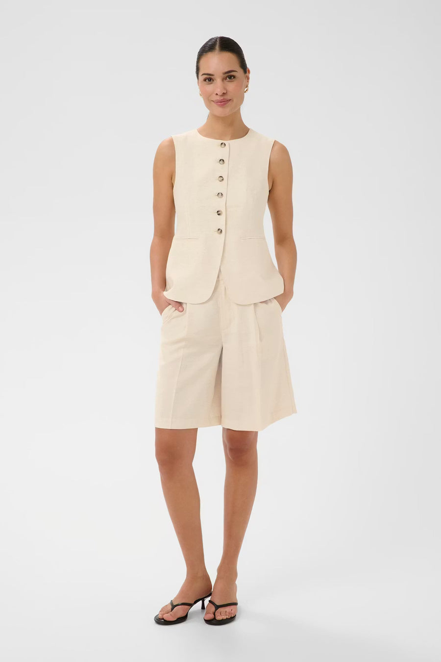 Gilet met knoopsluiting Dames