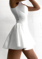 mini zomerjurk met flare Dames