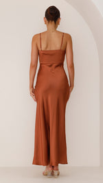Maxi jurk met hoge split Dames
