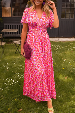 Maxi jurk met aansluitende taille Dames