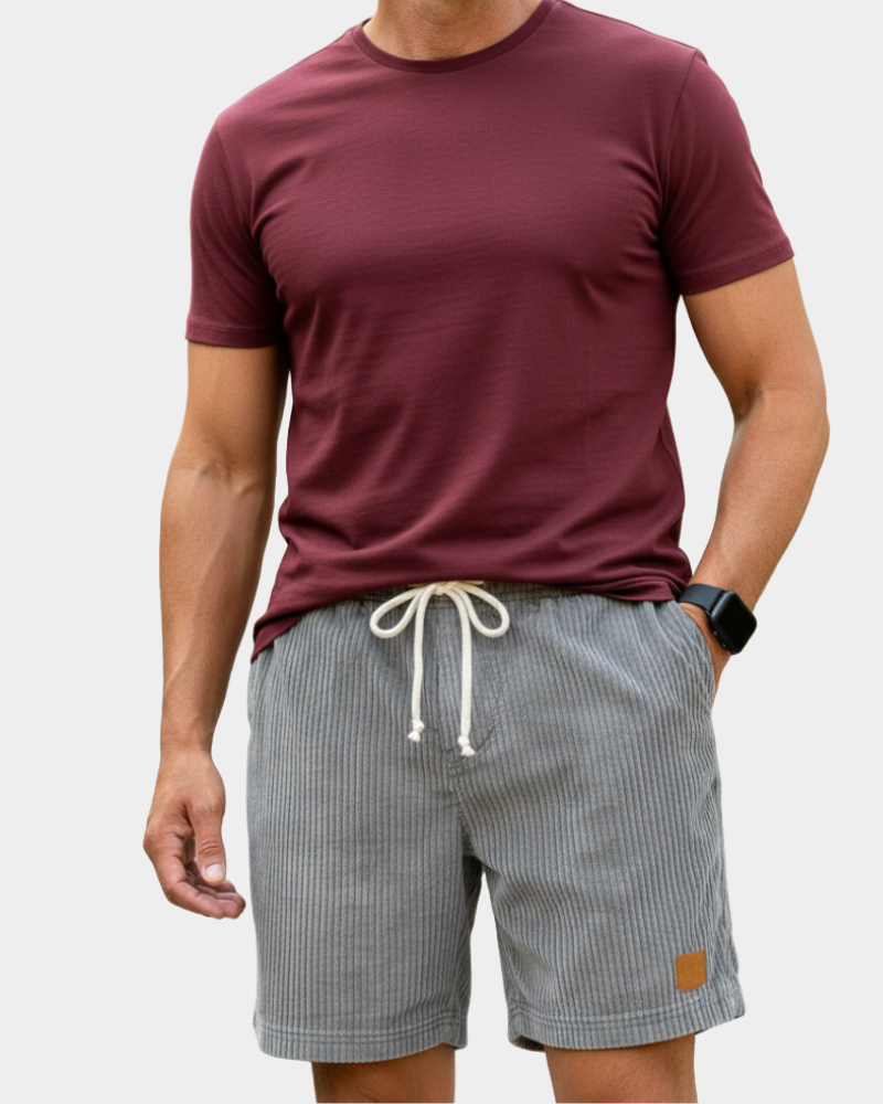 Korte broek met elastische taille Heren