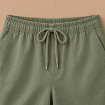 Capribroek met elastische tailleband Dames