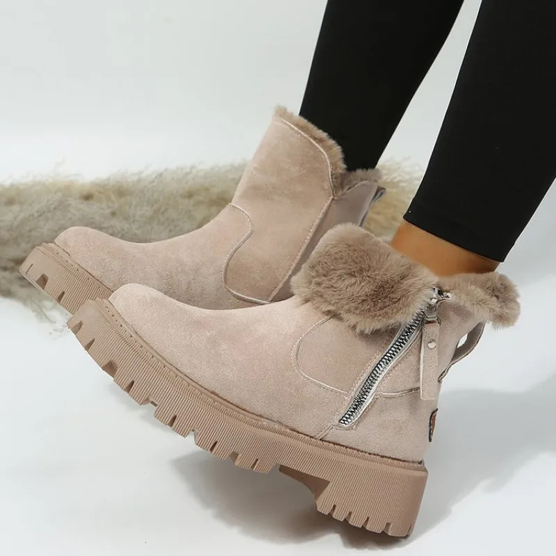 Laarzen Dames Suede met Bontrand