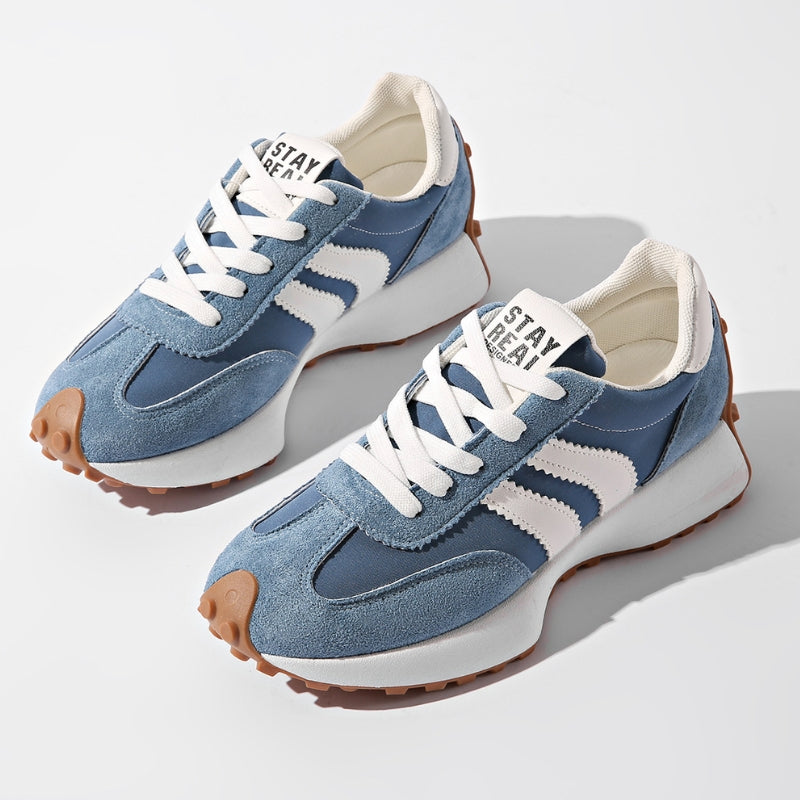 Retro sneakers met suedelook Dames